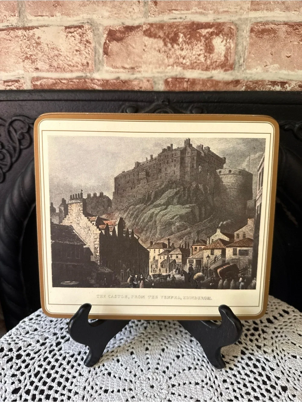 Set of Four Lady Clare Cork Backed Luncheon Placemats Trivets Edinburgh Scotland